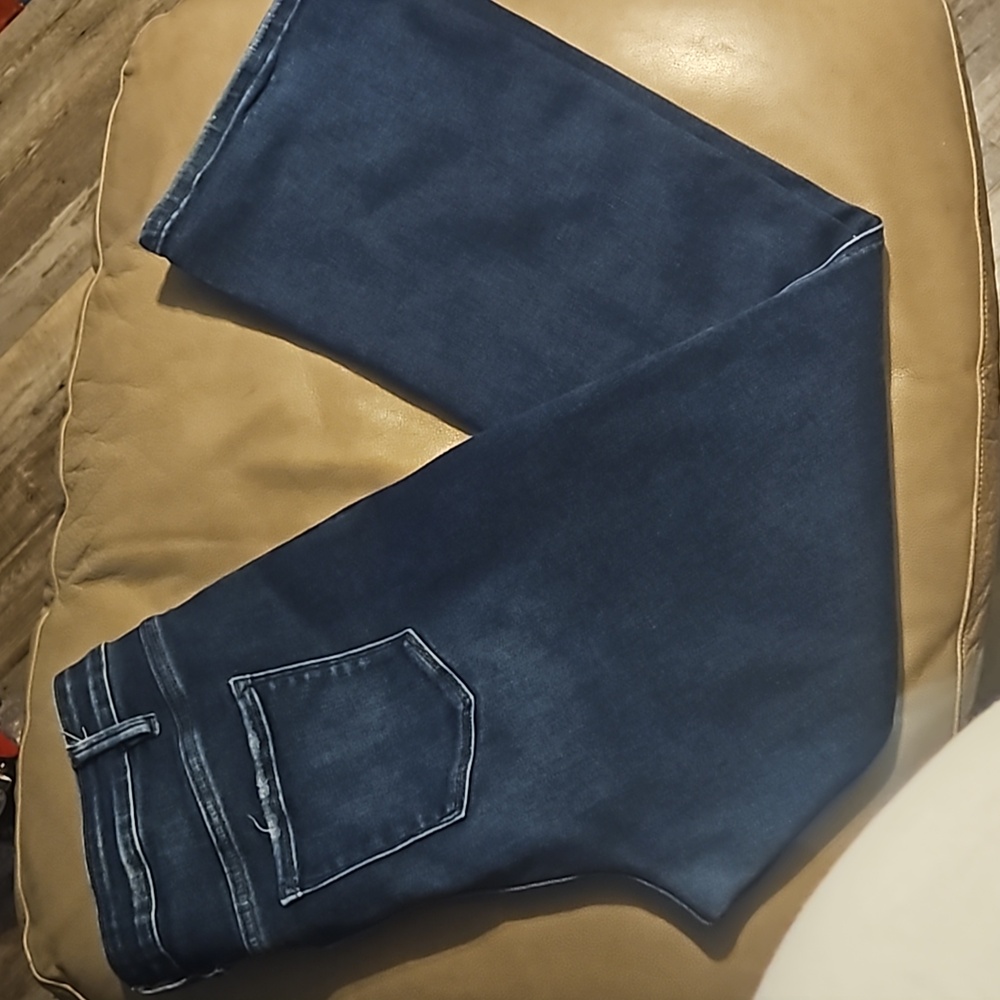 Flying Monkey Women's Boot Cut Jeans in Dark Blue Wash - Picture 2 of 4